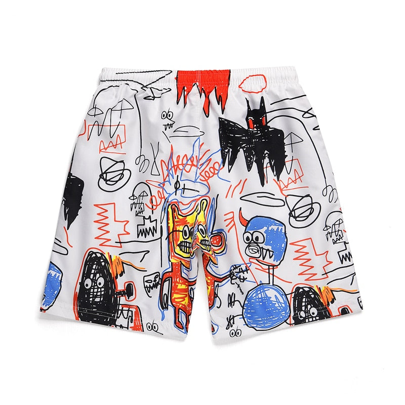 Graffiti Digital Print Shorts