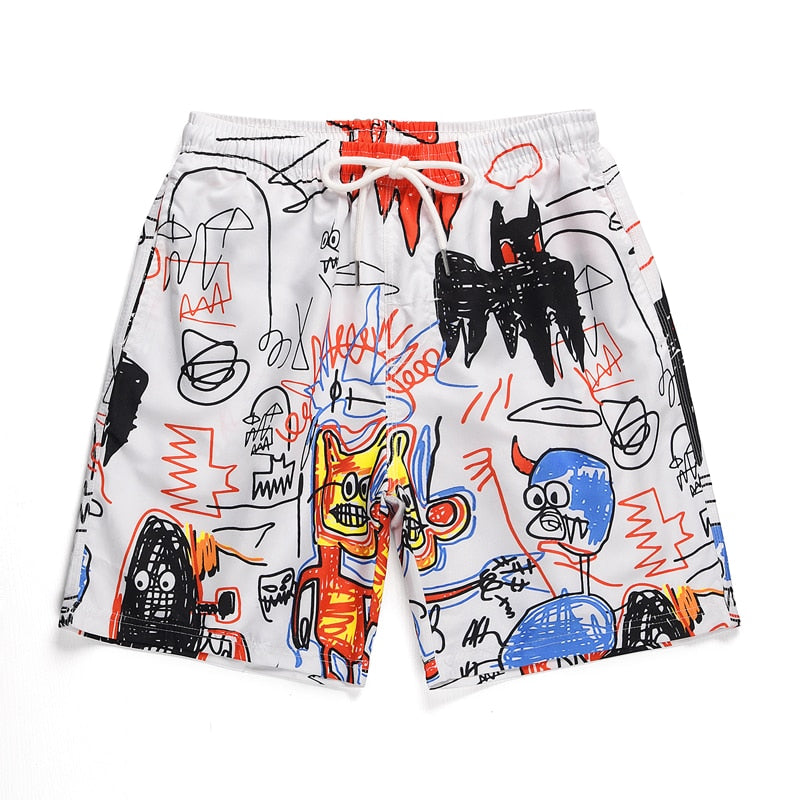 Graffiti Digital Print Shorts